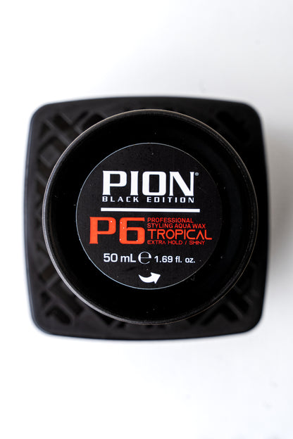 PION P6 Aqua Wax Tropical 50ml – Cera Brillo fijación Extra Fuerte