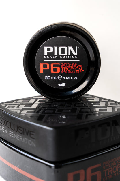 PION P6 Aqua Wax Tropical 50ml – Cera Brillo fijación Extra Fuerte